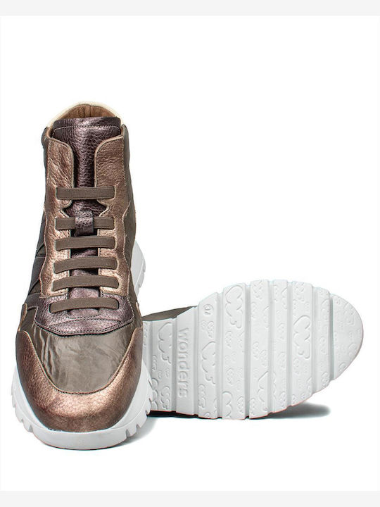 Women's Ankle Boots Platform Gold