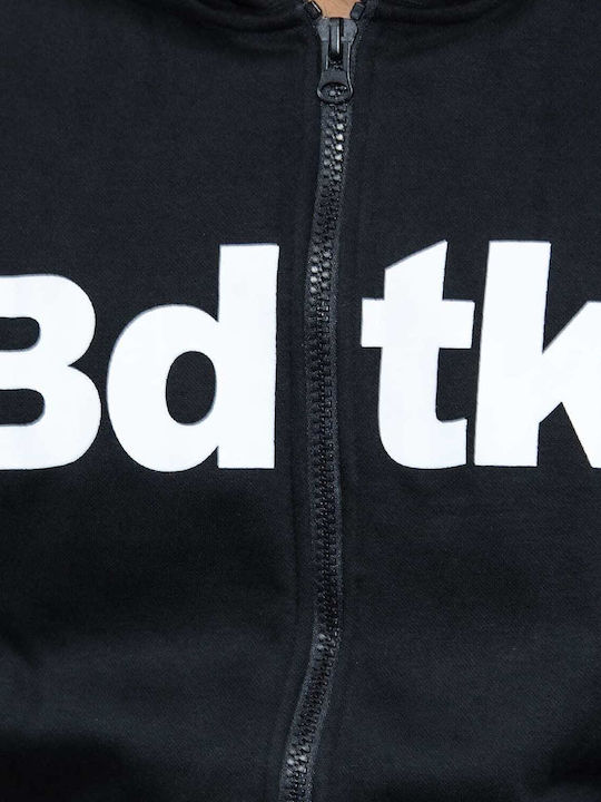 Black Hooded Cardigan