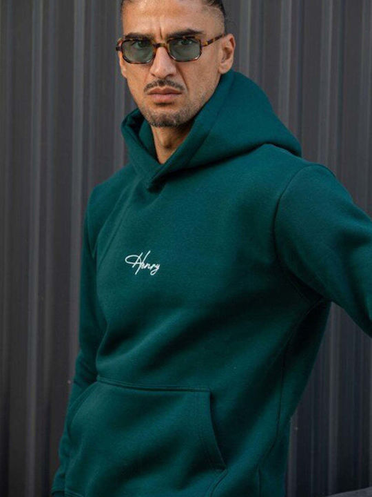 Sweatshirt with Hood Green
