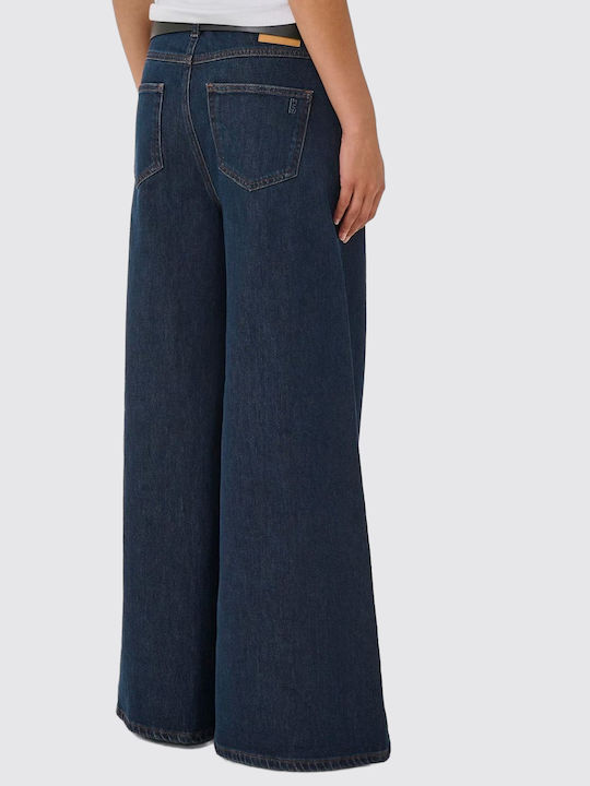 Damen Stoff Hose Marineblau