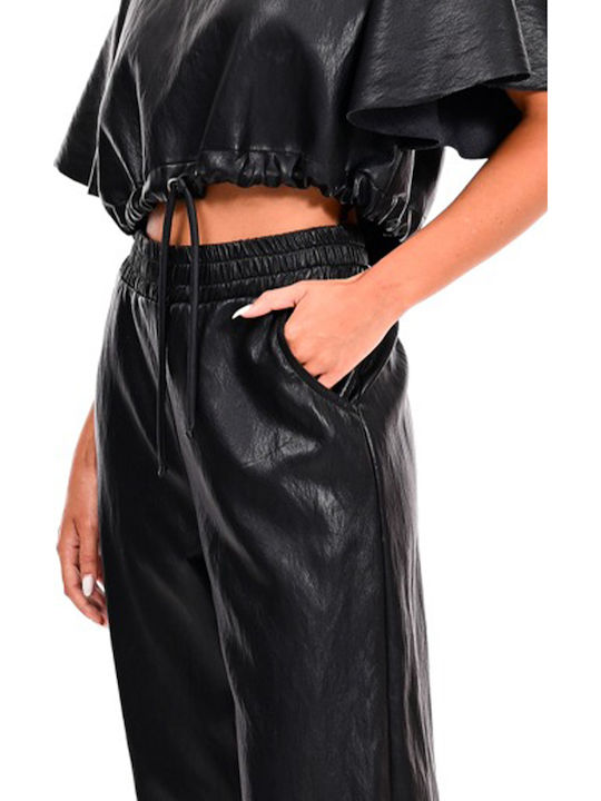 Damen Stoff Hose Black