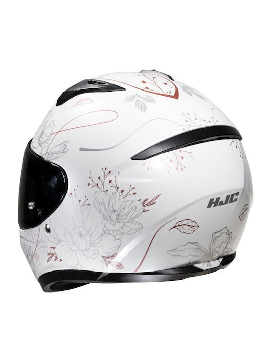 C10 Epik White Cască Moto Față întreagă ECE 22.06