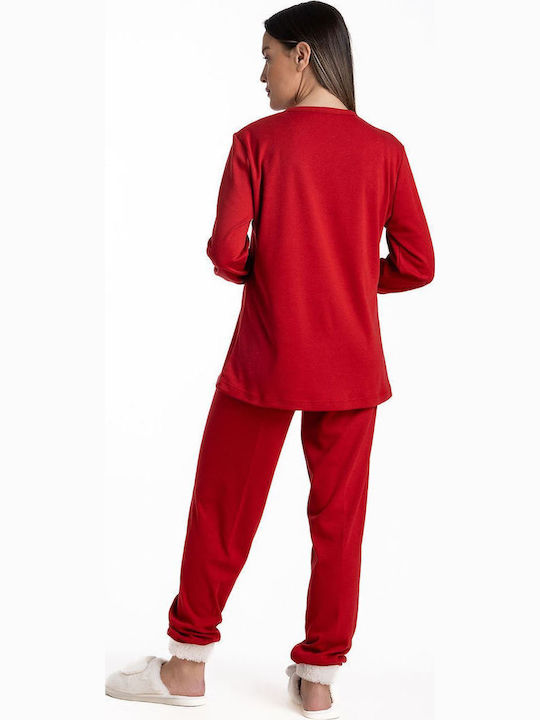 Relax Lingerie Winter Women's Pyjama Set Red