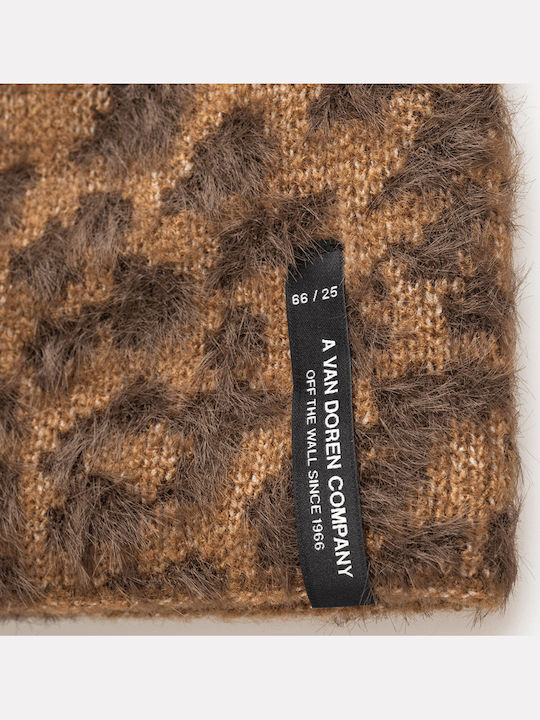 Beanie Unisex Σκούφος Πλεκτός σε Καφέ χρώμα