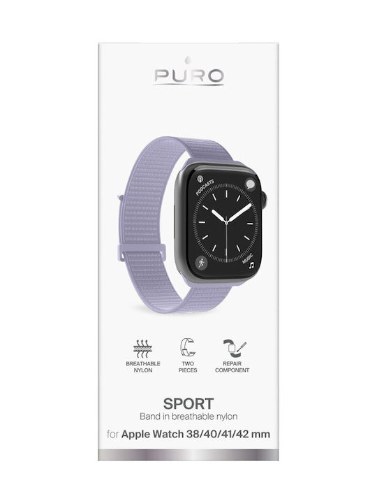 Puro Sport Λουράκι Μωβ (Apple Watch 38–40–41-42mm, Puro) Puro Sport Λουράκι Μωβ (Apple Watch 38–40–41-42mm, Puro)