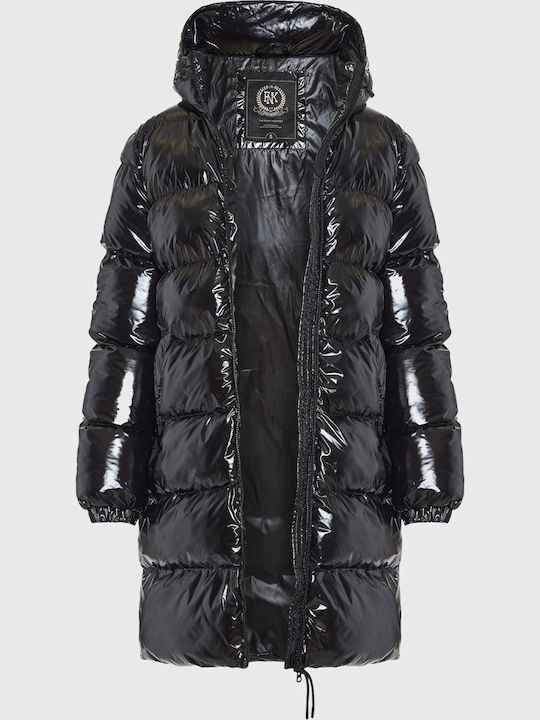 Lungă Jachetă de femei Puffer Negru