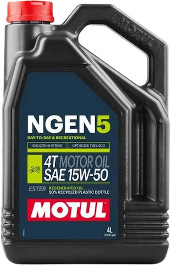 Motul Ngen 5 Motorcycle Oil for Four-Stroke Engines 15W-50 4lt