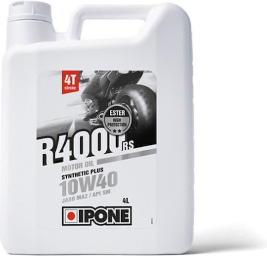 Ipone R4000 10W-40 Συνθετικό Λάδι Μοτοσυκλέτας για Τετράχρονους Κινητήρες 4lt