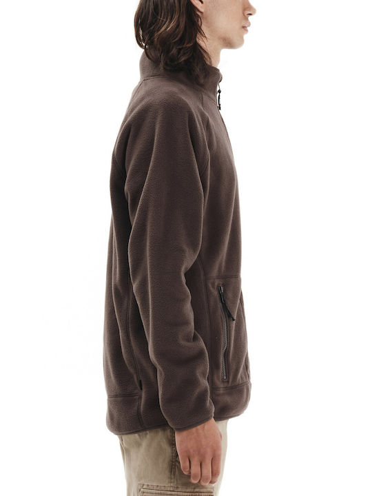 Мъжка Жилетка Fleece Кафяв