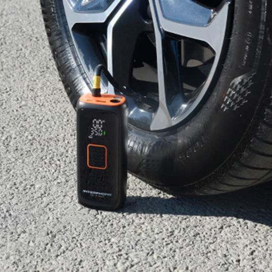 Interphone Τρόμπα Αυτοκινήτου Smart Air Pump Επαναφορτιζόμενη με Μπαταρία 12V