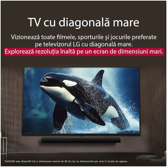 LG Smart Televizor 55" 4K UHD LED NanoCell 55NANO80A3B HDR (2025)