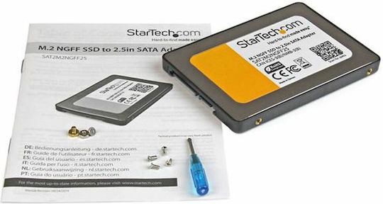 StarTech Θήκη για Σκληρό Δίσκο 2.5" SATA III / PCI Express με σύνδεση SATA σε Ασημί χρώμα
