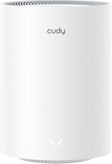 Cudy M3000 v2 WiFi Mesh Network Access Point Wi‑Fi 6 Dual Band (2.4 & 5GHz) σε Διπλό Kit Λευκό