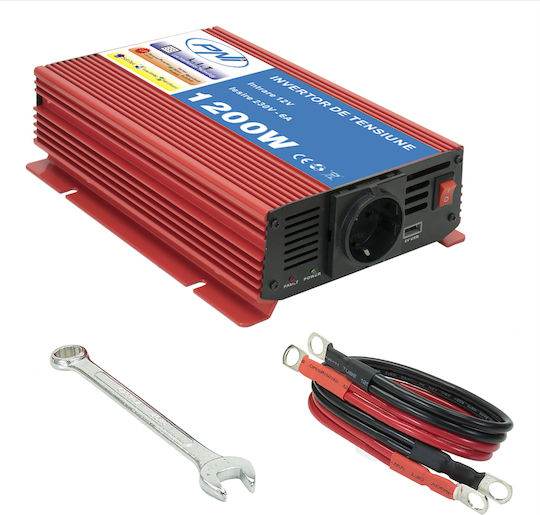 Invertor de tensiune Pni L1200w Intrare 12v Ieșire 230v