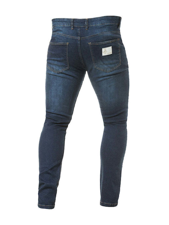 Men's Jeans Pants Elastic with Regular Fit Blue