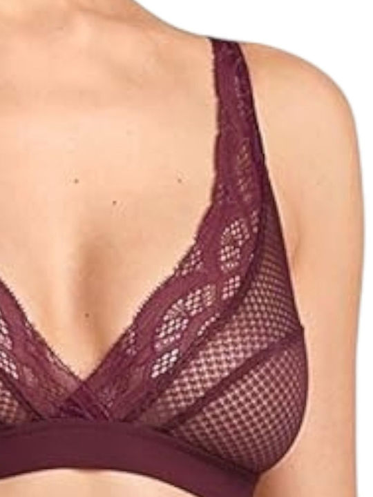 Hanro Bralette Σουτιέν Μπορντό