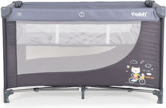 Cangaroo Tommy Playpen 2 Levels with Mattress New Grey 120x60cm