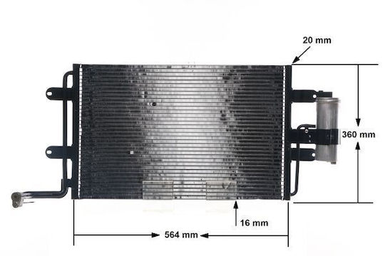 Condenser Air Conditioning Mahle Ac 180 000s