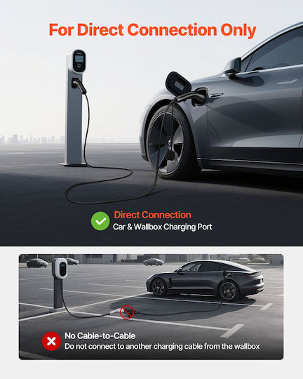 Vevor Electric Car Three-phase Charging Station Cable 10m Type 2 - Type 2 OBDDCCDXSTQ2A7UCV001V8