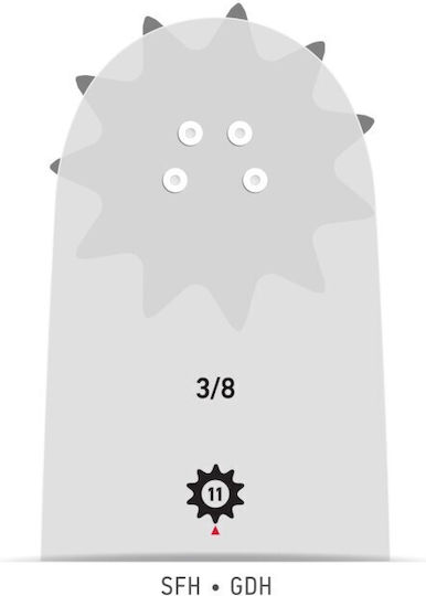 Oregon Chainsaw Blade 34 Teeth 3/8 Pitch 45cm 1.5mm Original