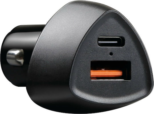 Lampa Φορτιστής Αυτοκινήτου 36W 2.1A με μία Θύρα: 1xUSB Μαύρο Χρώμα