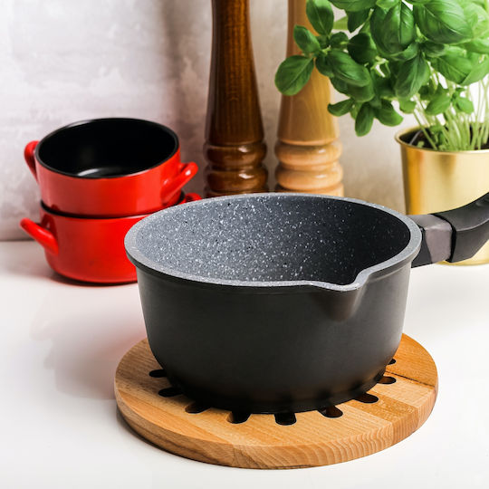 Creative Home Round Hot Pot Holder 19.5 X 19.5 X 1.5 Cm Natural Beech Wood Reversible Protects Table Countertop Heat Resistant Eco-Friendly