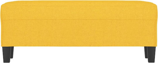 Taburet Tapițat Cu Țesătură Galben Deschis 100x35x41cm