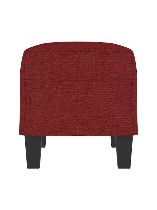 Burgundy Fabric Upholstered Bench Stool 70x35x41cm
