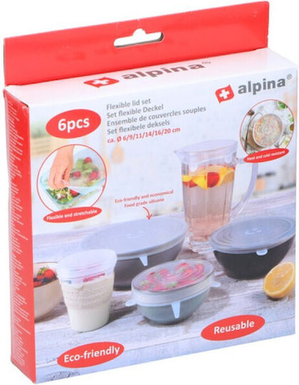 Flexible Food Covers 6 Pieces