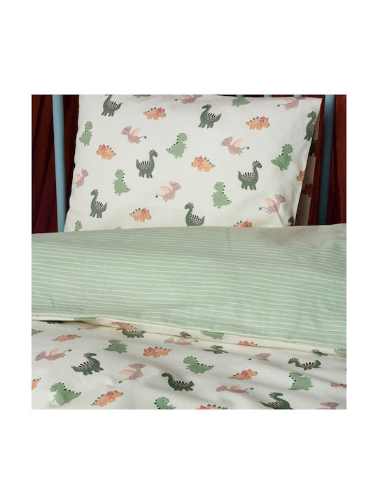 Kentia Baby Duvet Cover Set With Pillowcase Saurus Multicolour 100x140cm