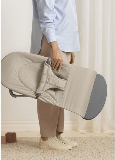 BabyBjorn Manual Baby Relax Swing Balance Soft Sand Grey