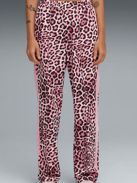 All-over Print Sweatpants Poised Pink/ruby Shimmer
