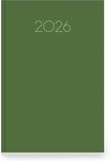 Innostat Ημερήσιο Planner Simple 2026 Πράσινο 12x17εκ.