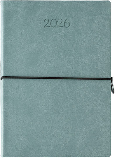 Λιναρδάτος Ημερήσιο Planner Wiggly 2026 Πράσινο της Μέντας 17x24εκ.