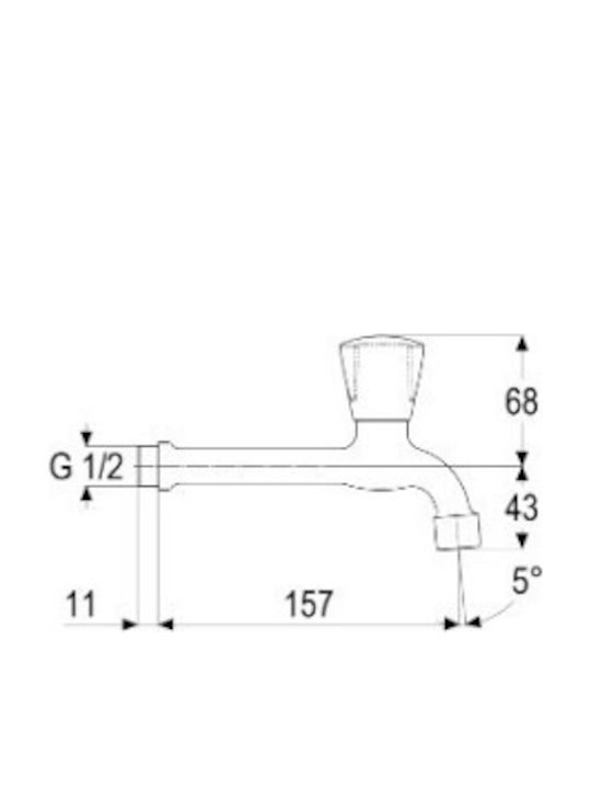 Heinrich Schulte Silver Kitchen Faucet