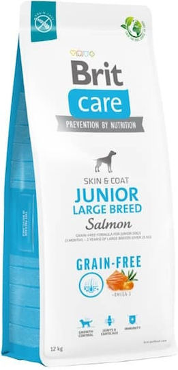 Brit Care Junior Large Breed 3kg Trockenfutter ohne Getreide für Welpen großer Rassen mit Kartoffeln und Lachs