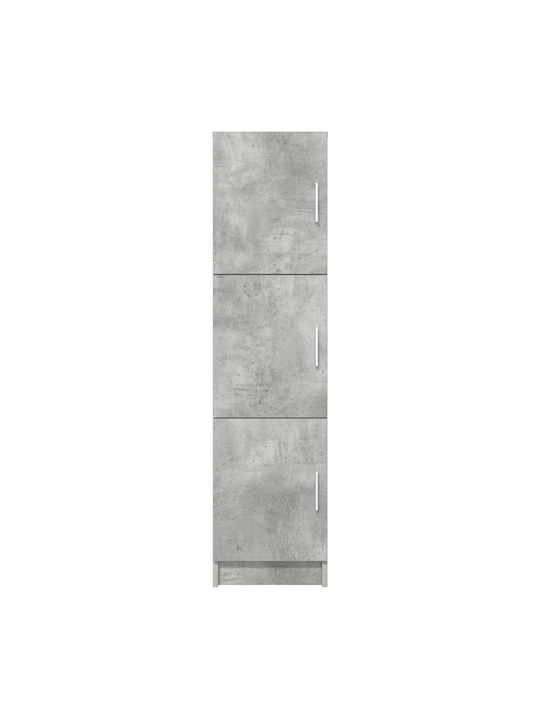 Wand-Kremlampe Wohnzimmer aus Spanplatte Grau Beton 31.5x32x124cm