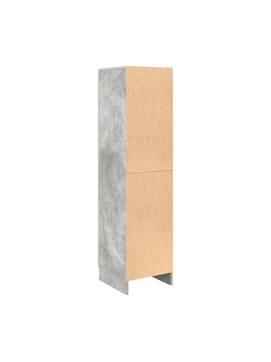 Wand-Kremlampe Wohnzimmer aus Spanplatte Grau Beton 31.5x32x124cm