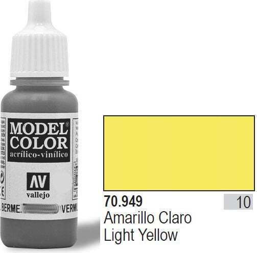 Acrylicos Vallejo Model Боя за Моделизъм Light Yellow 17мл