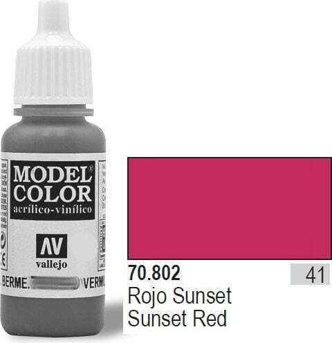 Acrylicos Vallejo Model Culoare Modelism Sunset Red 17ml