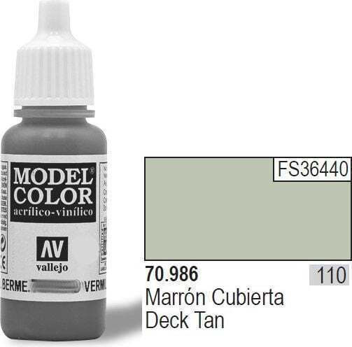 Acrylicos Vallejo Model Model Making Paint Deck Tan 17ml