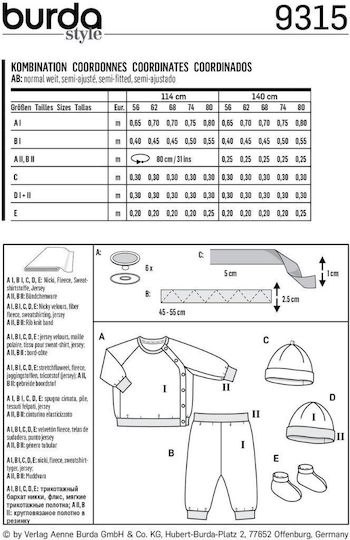 BurdaStyle Πατρον Χαρτί Ραπτικής
