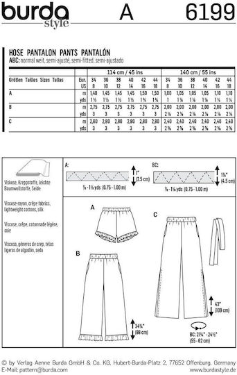 BurdaStyle Πατρον Χαρτί Ραπτικής