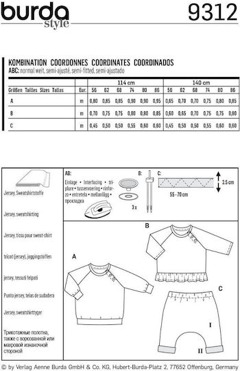 BurdaStyle Πατρον Χαρτί Ραπτικής