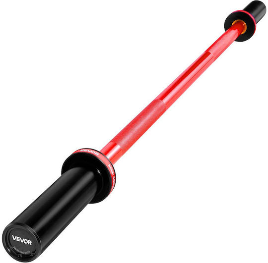Vevor Ίσια Μπάρα Ολυμπιακού Τύπου Φ50 10kg Μήκους 120cm με Κολάρα Ασφαλείας