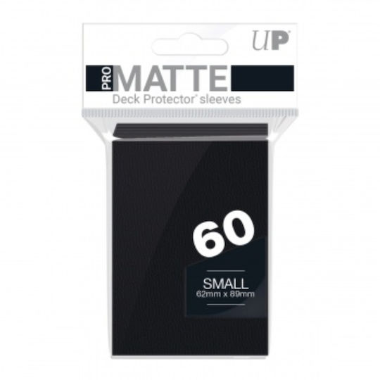 Ultra Pro Manșoane Pro-Matte Mici Pentru Cărți Yu-Gi-Oh Dimensiune Japoneză 60 Bucăți Negre