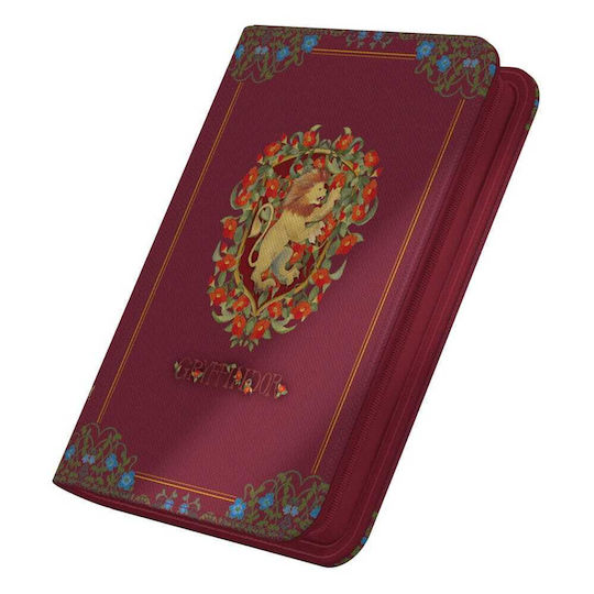 Ultimate Guard 4-джобен Xenoskin Zipfolio - Хари Потър Грифиндор Хари Потър Подвързия 4-джобен Стандартен Размер