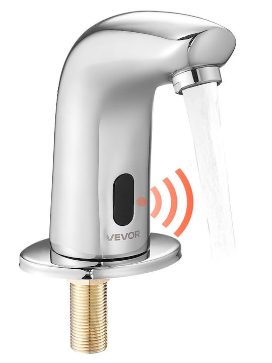 Vevor Automatic Sensor Bathroom Faucet Chrome Detection Range 16 Cm Dltdlwsbzdte4kzm5002v9