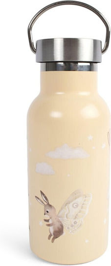 Filibabba Kids Water Bottle Stainless Steel with Straw Gray 350ml
