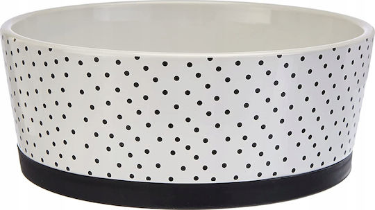 Ferplast Alya Ceramic Bowl Food & Water for Dog & Cat 1.1lt 18.6cm in White Color